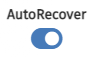 Auto recover toggle